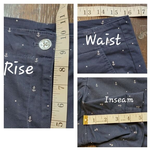 Nautica Cotton Stretch Twill Anchor Print Shorts - Picture 15 of 16